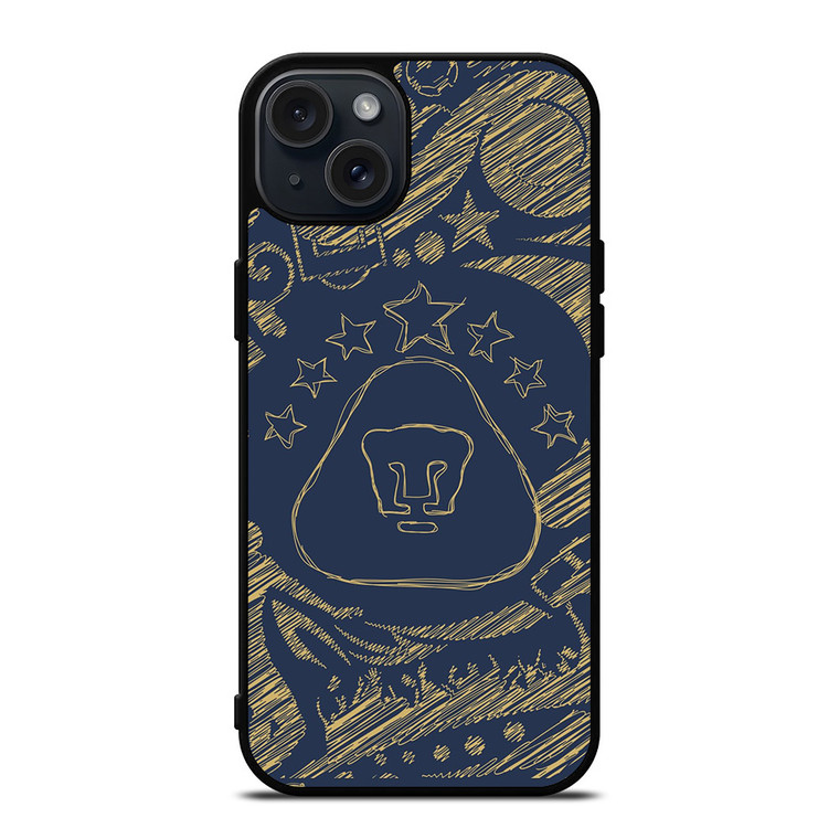 PUMAS UNAM ART LOGO iPhone 15 Plus Case