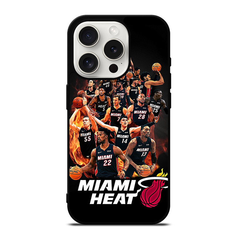 MIAMI HEAT TEAM iPhone 15 Pro Case