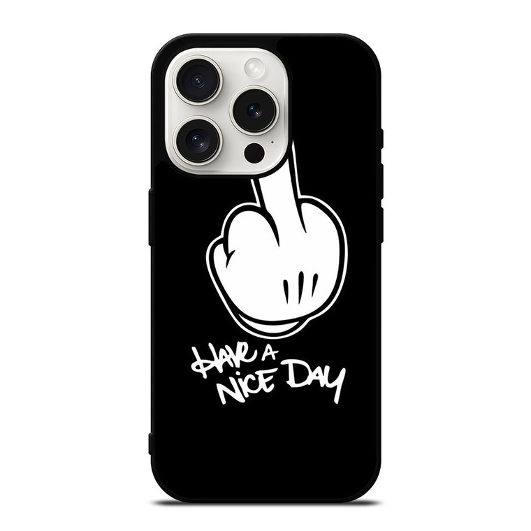 MICKEY MOUSE MIDDLE FINGER iPhone 15 Pro Case