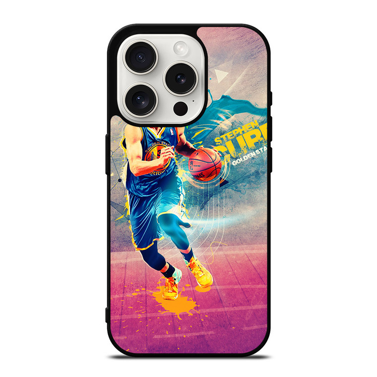 NBA GOLDEN STATE WARRIORS STEPHEN CURRY 3 iPhone 15 Pro Case
