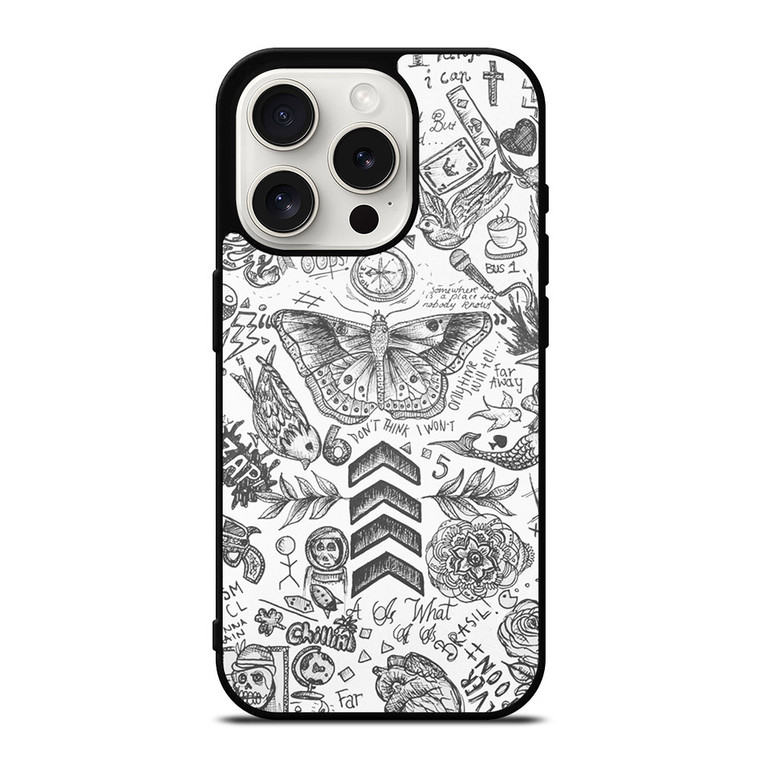 ONE DIRECTION TATTOOS iPhone 15 Pro Case