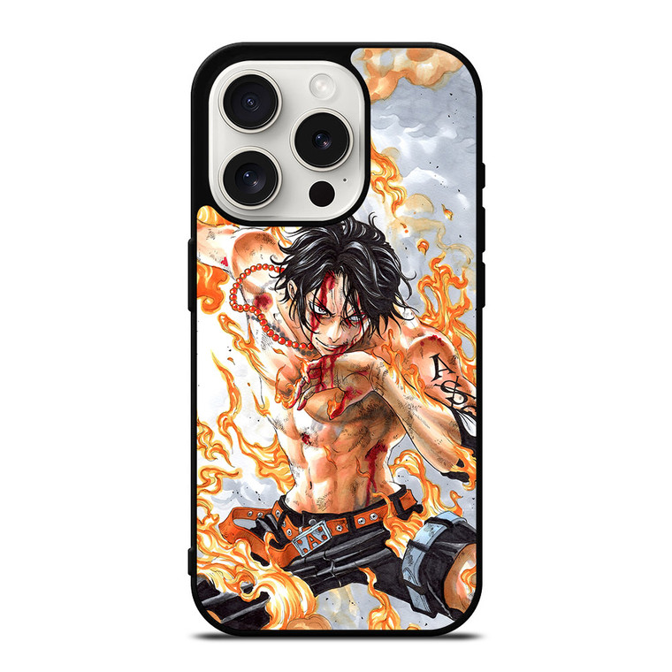 PORTGAS D ACE BLEEDING iPhone 15 Pro Case