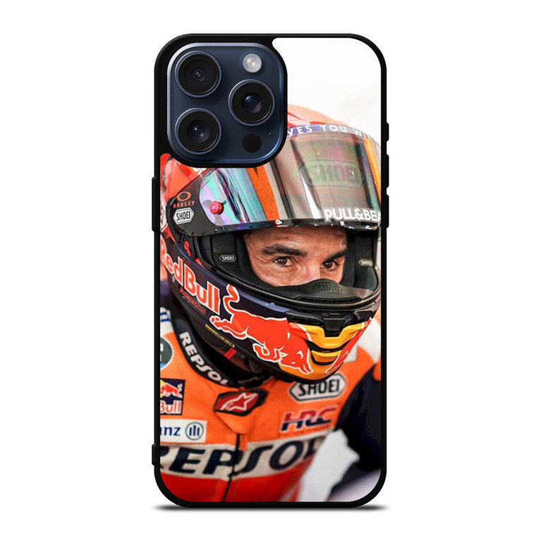 MARC MARQUEZ HELMET 3 iPhone 15 Pro Max Case