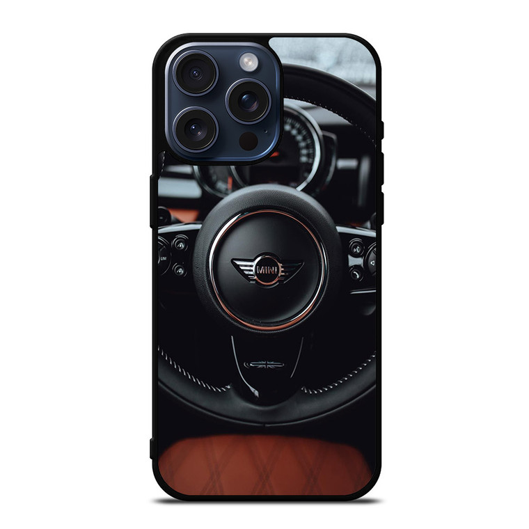 MINI COOPER STEERING WHEEL iPhone 15 Pro Max Case
