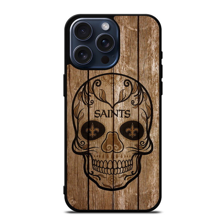 NEW ORLEANS SAINTS SKULL 2 iPhone 15 Pro Max Case