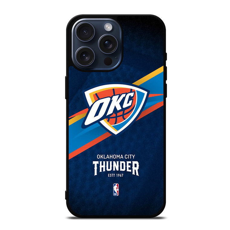 OKLAHOMA CITY THUNDER LOGO 2 iPhone 15 Pro Max Case