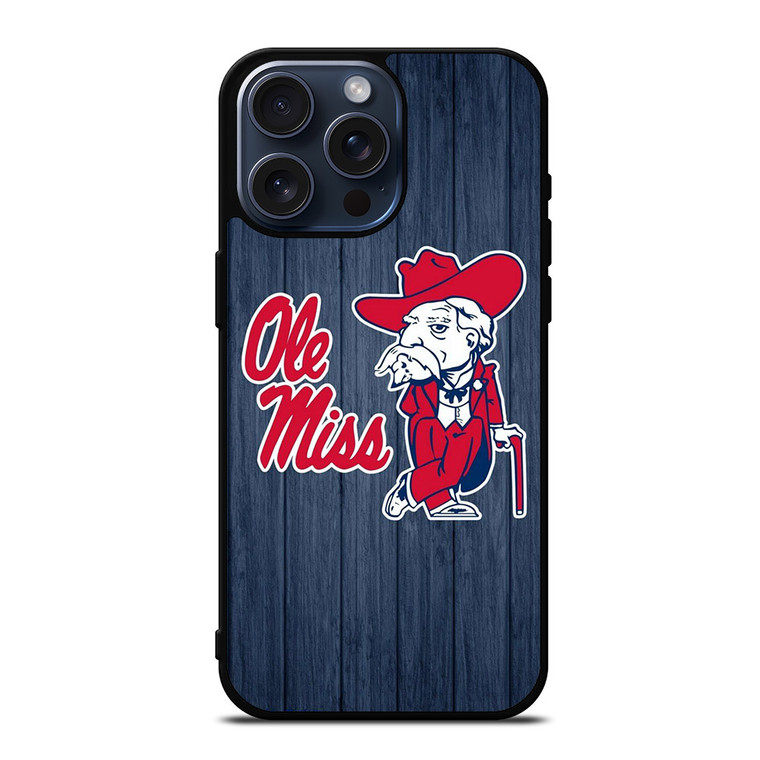 OLE MISS BASEBALL LOGO iPhone 15 Pro Max Case