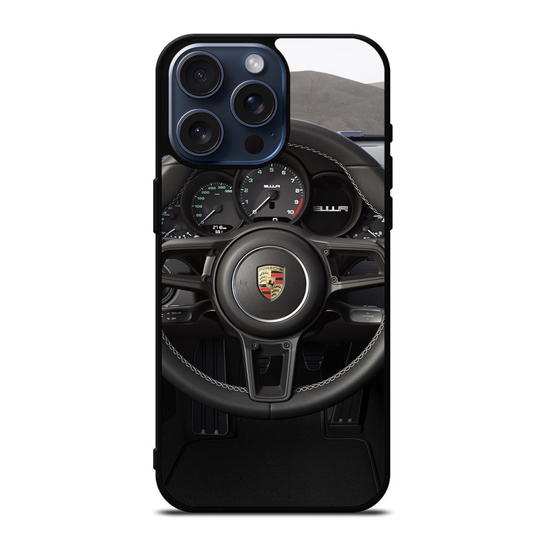 PORSCHE STEERING WHEEL 2 iPhone 15 Pro Max Case