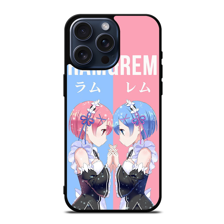 RAM AND REM iPhone 15 Pro Max Case