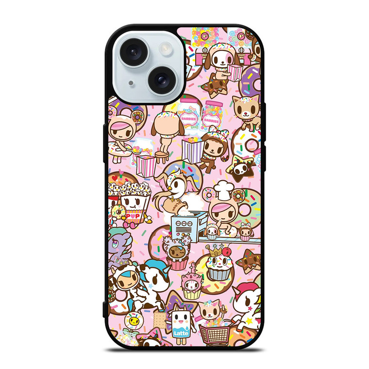 TOKIDOKI UNICORN DONUTELLA COLLAGE iPhone 15 Case