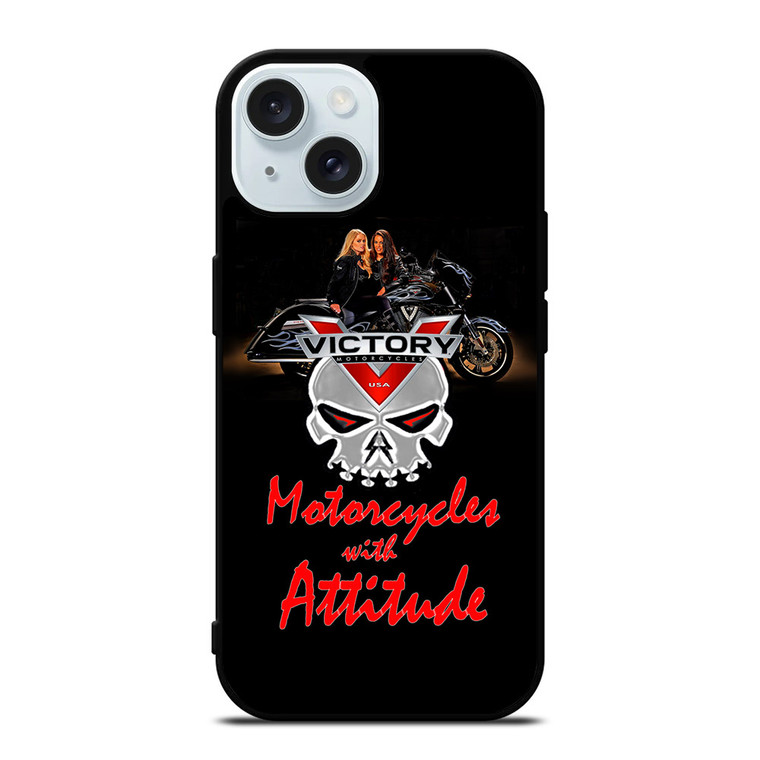 VICTORY MOTORCYCLES LOGO 2 iPhone 15 Case