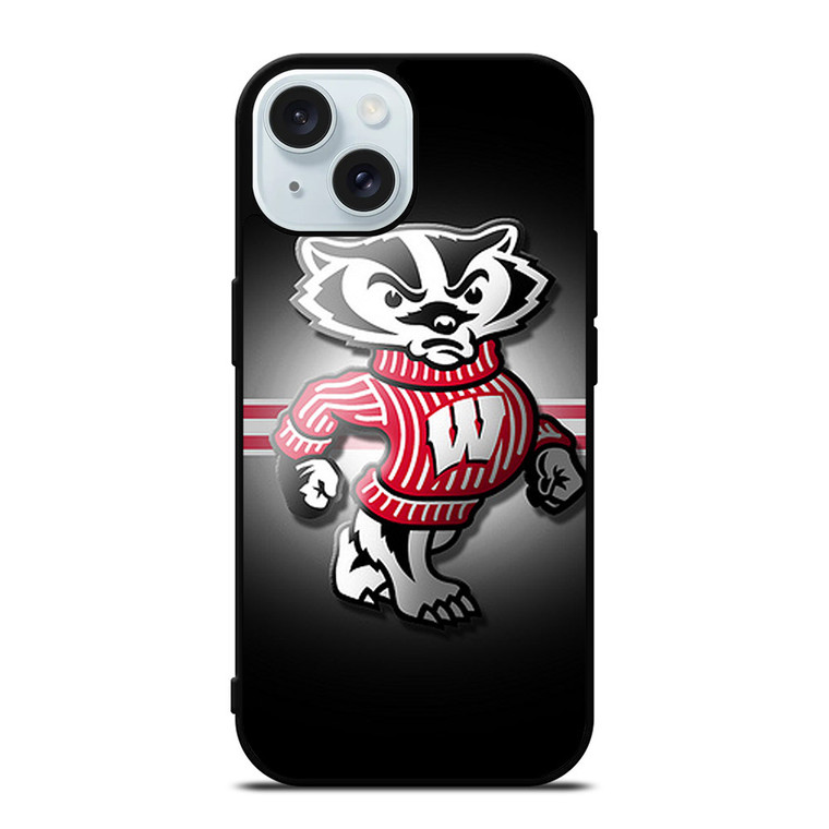 WISCONSIN BADGERS 3 iPhone 15 Case