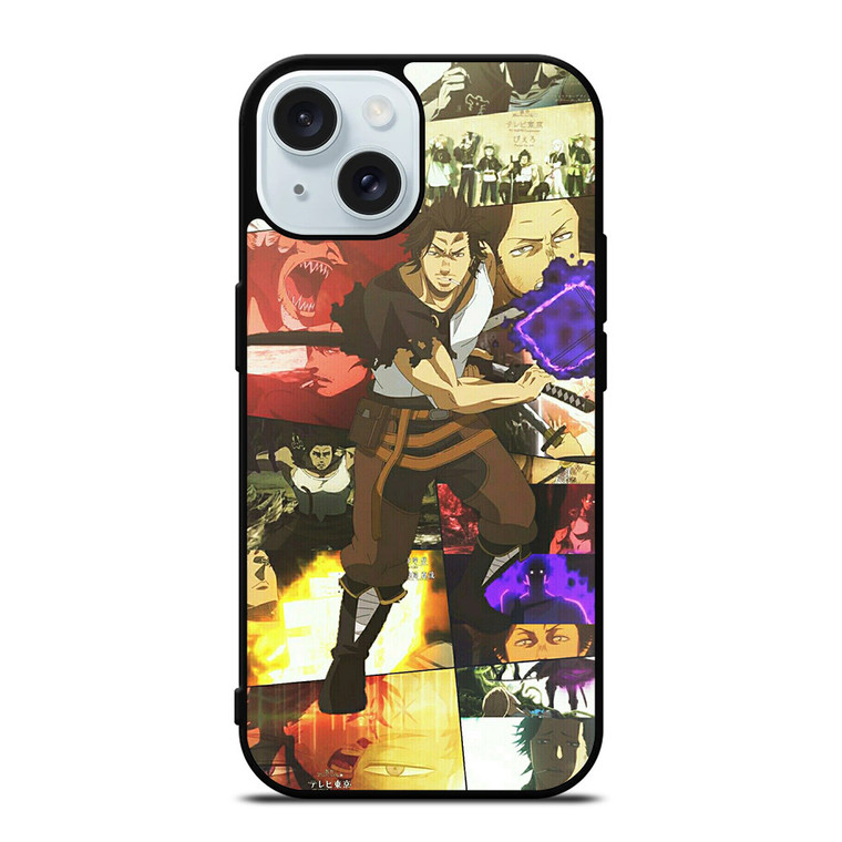 YAMI BLACK CLOVER COLLAGE 3 iPhone 15 Case