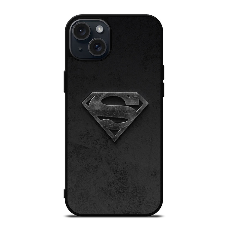 SUPERMAN BLACK LOGO iPhone 15 Plus Case