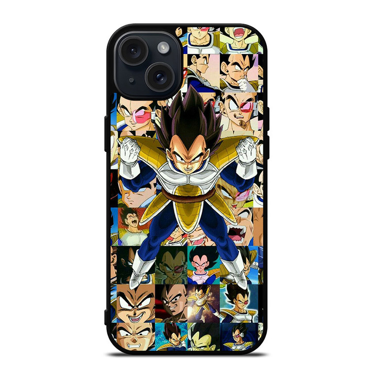 VEGETA COLLAGE iPhone 15 Plus Case