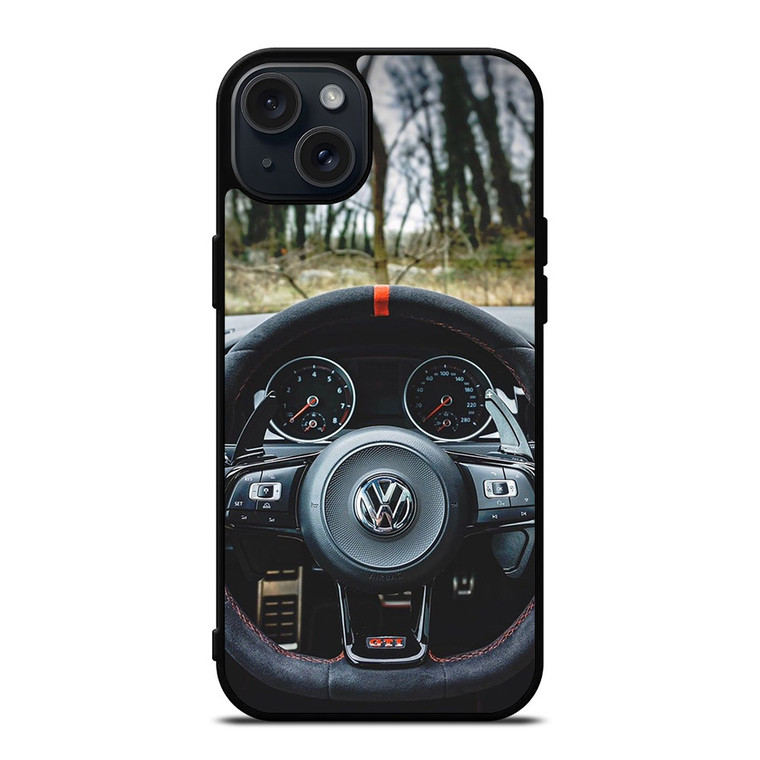 VW VOLKSWAGEN STEERING WHEEL 2 iPhone 15 Plus Case