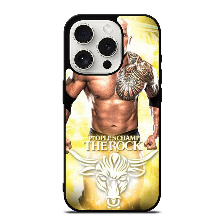 THE ROCK WWE CHAMPIONS iPhone 15 Pro Case