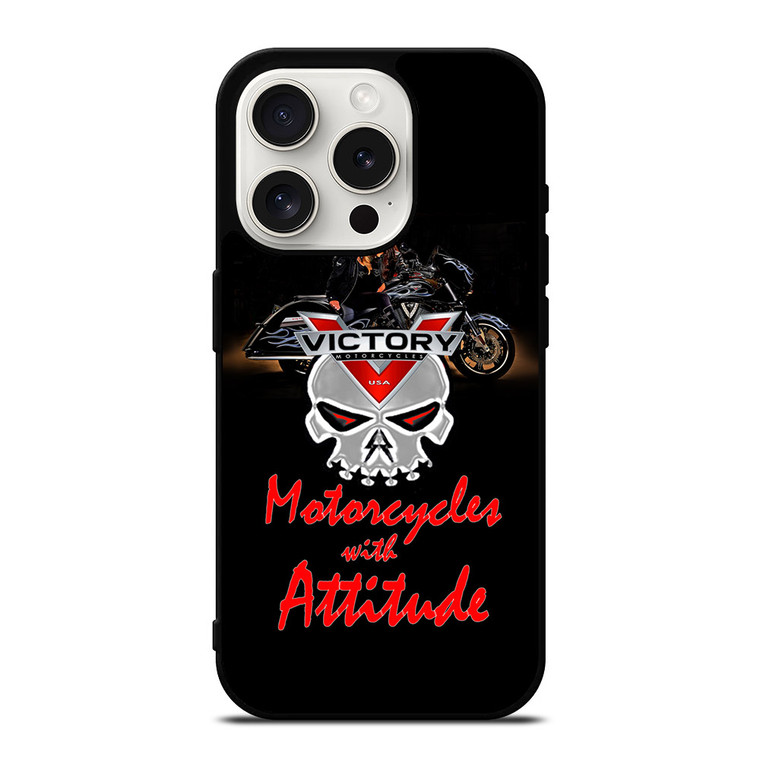 VICTORY MOTORCYCLES LOGO 2 iPhone 15 Pro Case