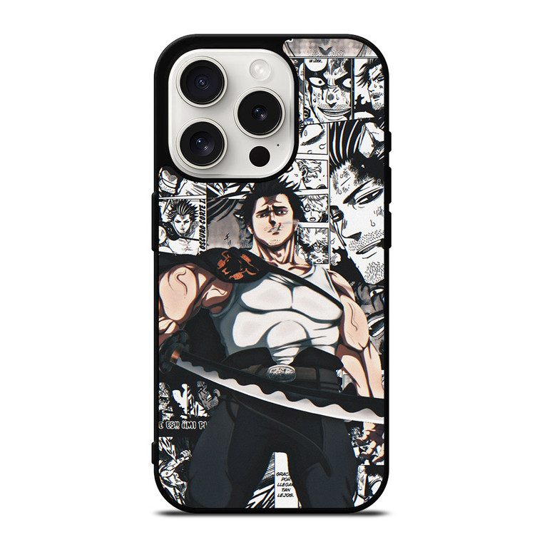 YAMI BLACK CLOVER COLLAGE iPhone 15 Pro Case
