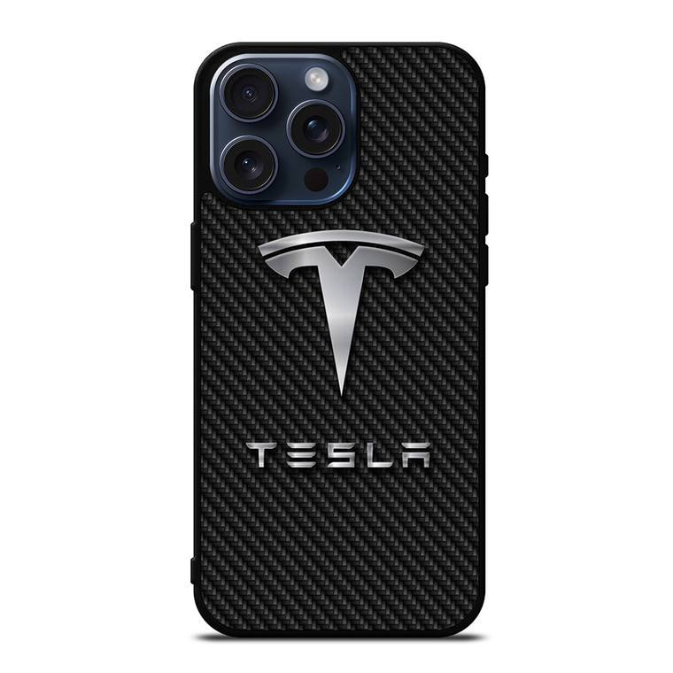 TESLA CAR LOGO iPhone 15 Pro Max Case