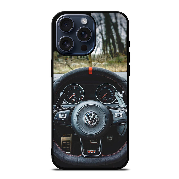 VW VOLKSWAGEN STEERING WHEEL 2 iPhone 15 Pro Max Case
