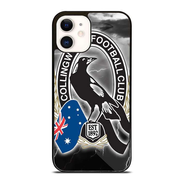 COLLINGWOOD MAGPIES AFL LOGO iPhone 12 Case