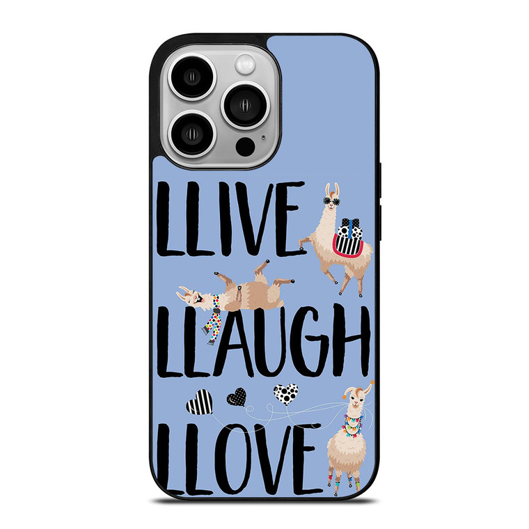 LLAMA LLIVE LLAUGH LLOVE iPhone 14 Pro Case