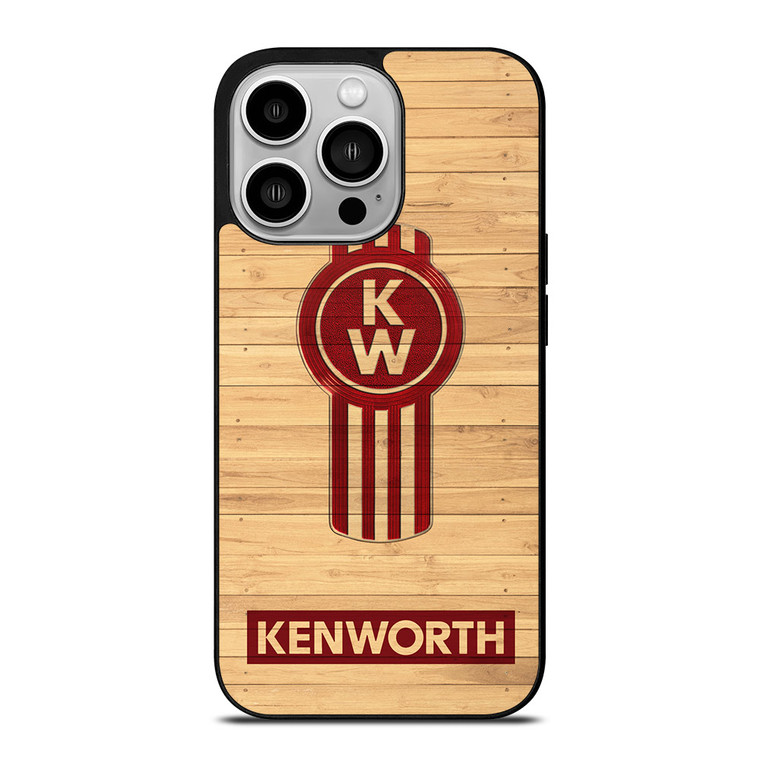 KENWORTH TRUCK LOGO WOODEN iPhone 14 Pro Case