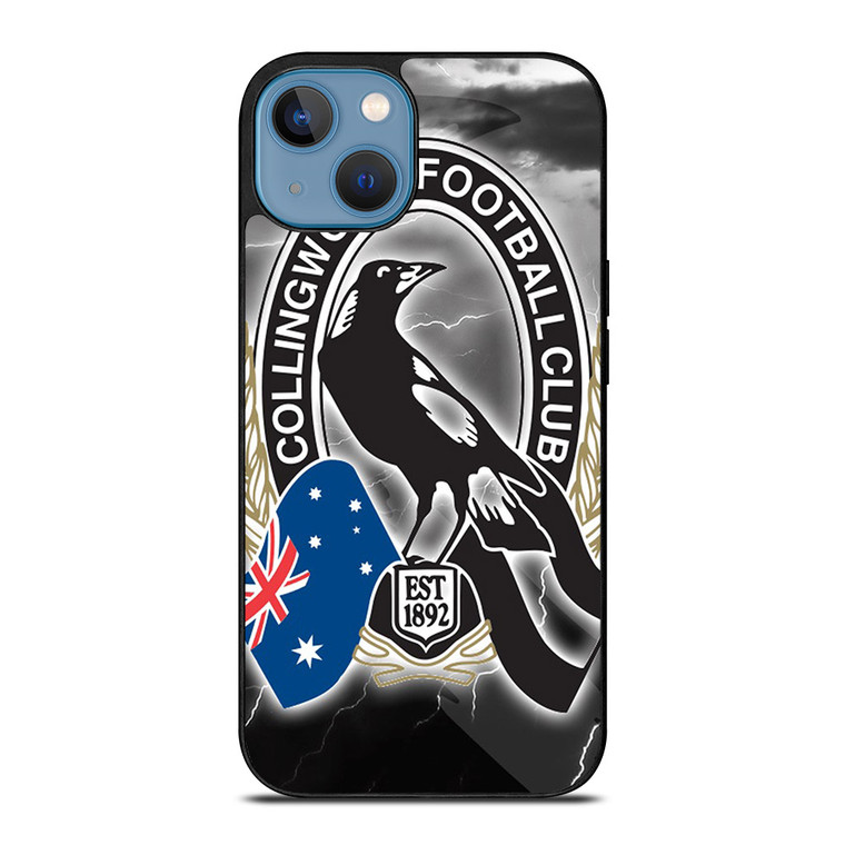 COLLINGWOOD MAGPIES AFL LOGO iPhone 13 Case