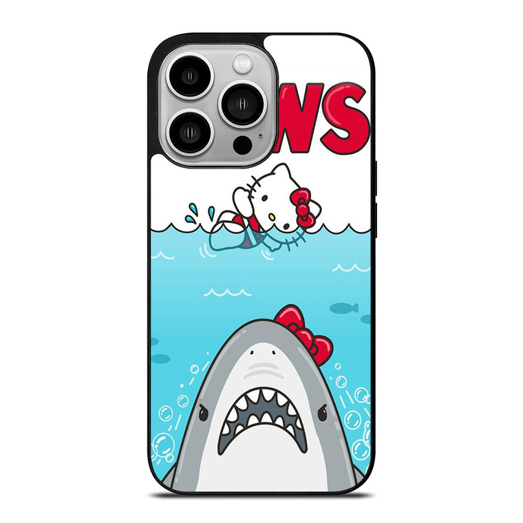 JAWS VS HELLO KITTY iPhone 14 Pro Case