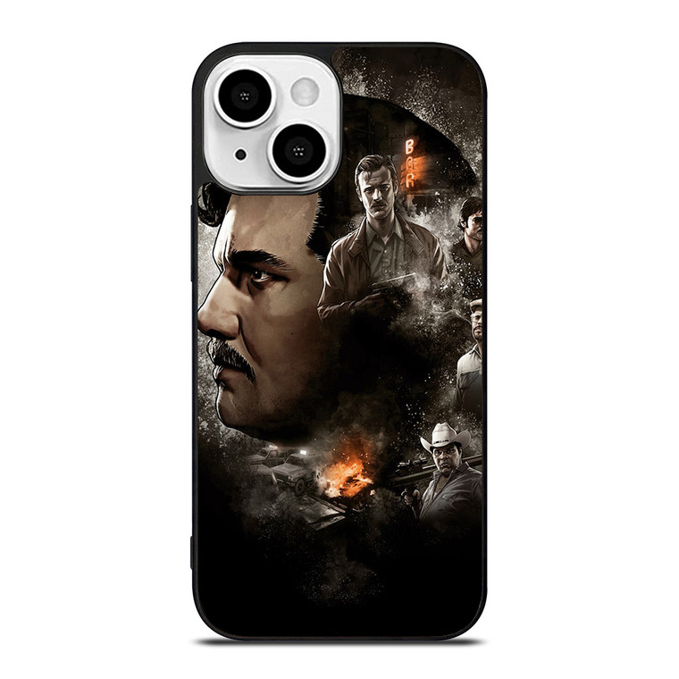 NARCOS CHARACTERS PABLO ESCOBAR iPhone 13 Mini Case NARCOS CHARACTERS PABLO ESCOBAR iPhone 13 Mini Case