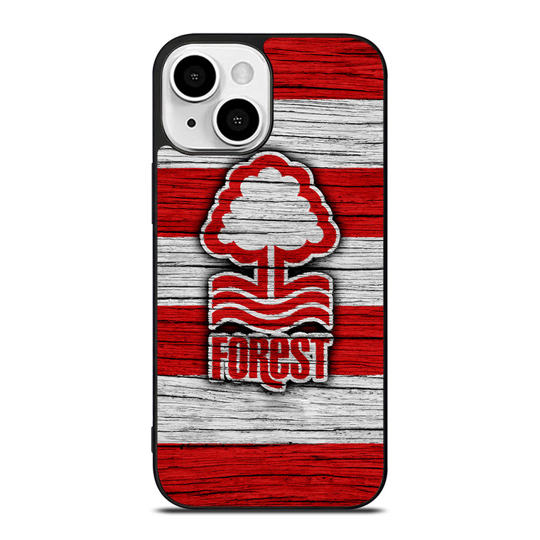 NOTTINGHAM FOREST LOGO WOODEN iPhone 13 Mini Case NOTTINGHAM FOREST LOGO WOODEN iPhone 13 Mini Case