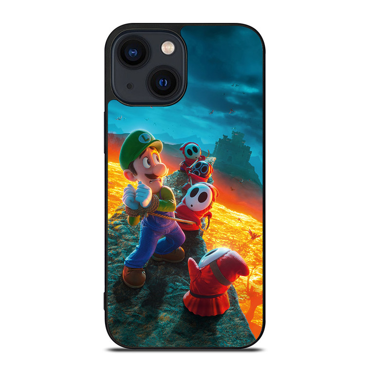 LUIGI THE SUPER MARIO BROS SCARED iPhone 14 Plus Case LUIGI THE SUPER MARIO BROS SCARED iPhone 14 Plus Case