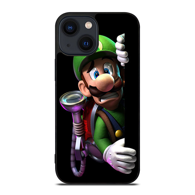 SCARED LUIGI SUPER MARIO BROS iPhone 14 Plus Case SCARED LUIGI SUPER MARIO BROS iPhone 14 Plus Case
