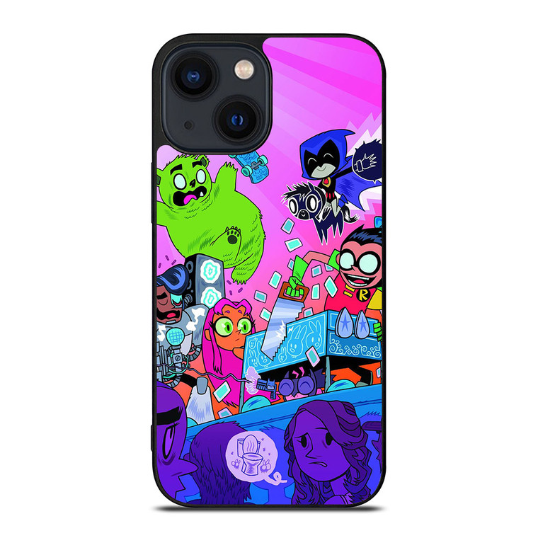 TEEN TITANS ART CARTOON iPhone 14 Plus Case