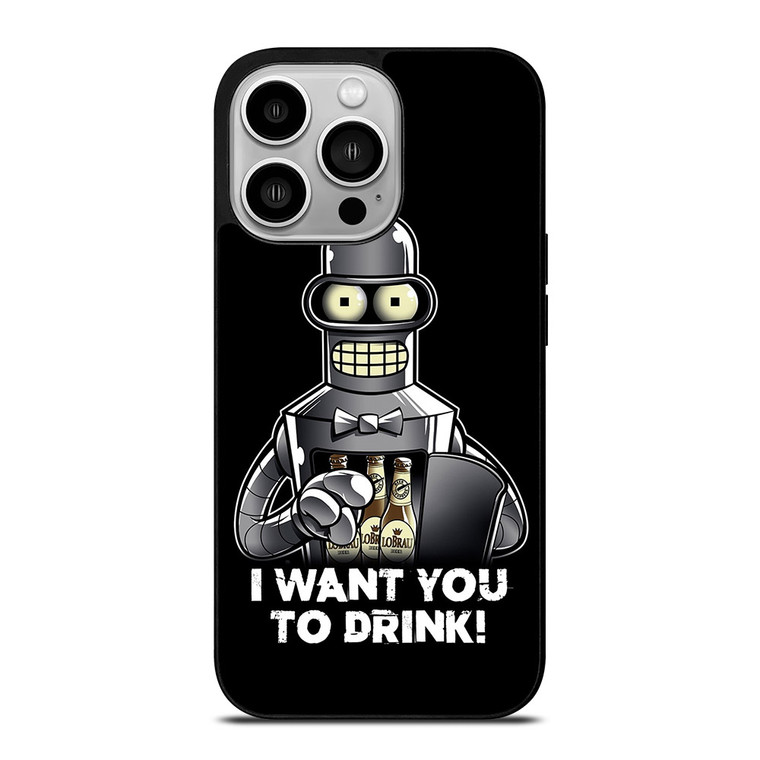 BENDER IN FUTURAMA iPhone 14 Pro Case BENDER IN FUTURAMA iPhone 14 Pro Case