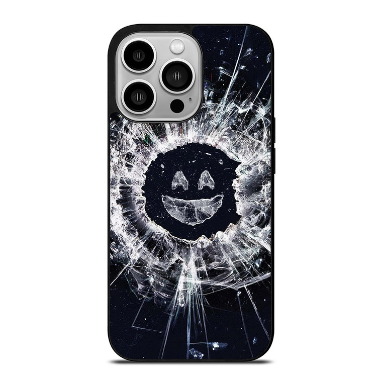 BLACK MIRROR SMILEY iPhone 14 Pro Case BLACK MIRROR SMILEY iPhone 14 Pro Case