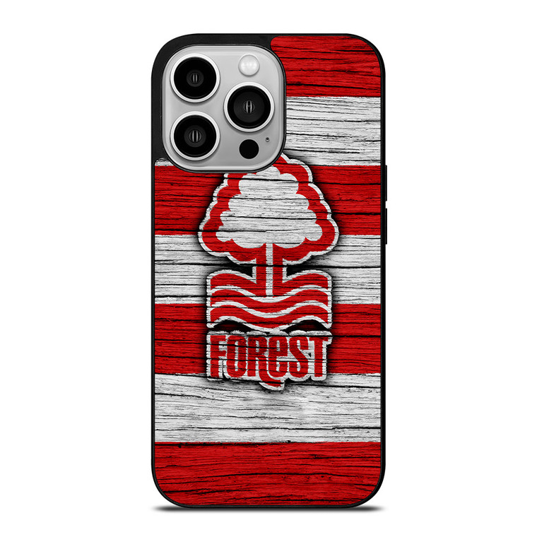 NOTTINGHAM FOREST LOGO WOODEN iPhone 14 Pro Case