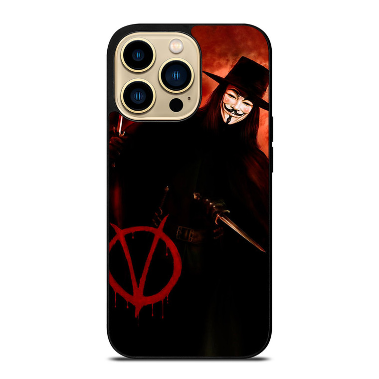 V FOR VENDETTA LOGO iPhone 14 Pro Max Case