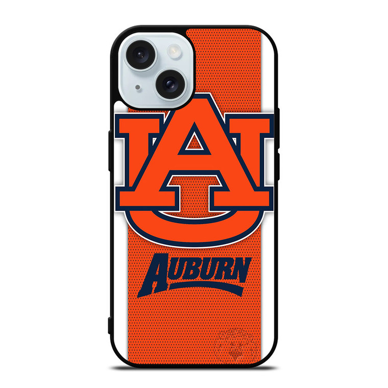 AUBURN TIGERS FOOTBALL LOGO iPhone 15 Case