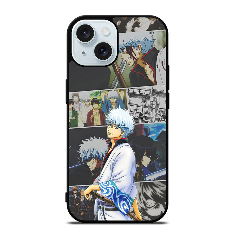 GINTAMA SAKATA GINTOKI COLLAGE iPhone 15 Case GINTAMA SAKATA GINTOKI COLLAGE iPhone 15 Case