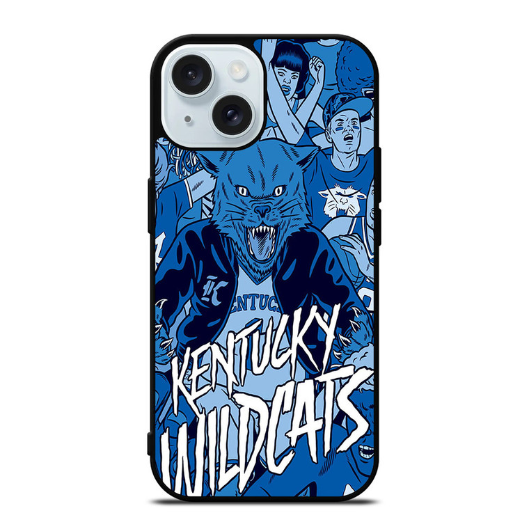 KENTUCKY WILDCATS UNIVERSITY ART iPhone 15 Case