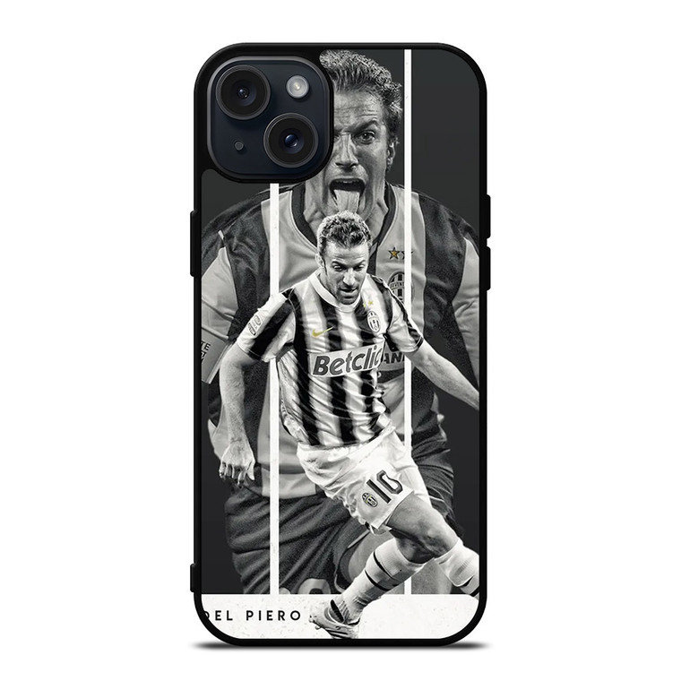 ALESSANDRO DEL PIERO LEGEND JUVENTUS iPhone 15 Plus Case