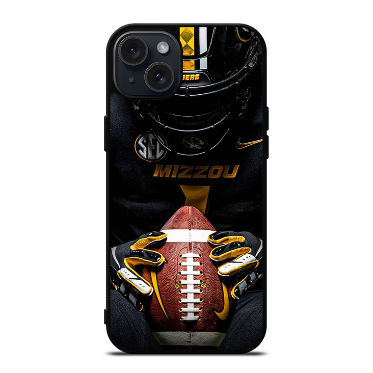 MISSOURI TIGERS HELMET SYMBOL iPhone 15 Plus Case MISSOURI TIGERS HELMET SYMBOL iPhone 15 Plus Case