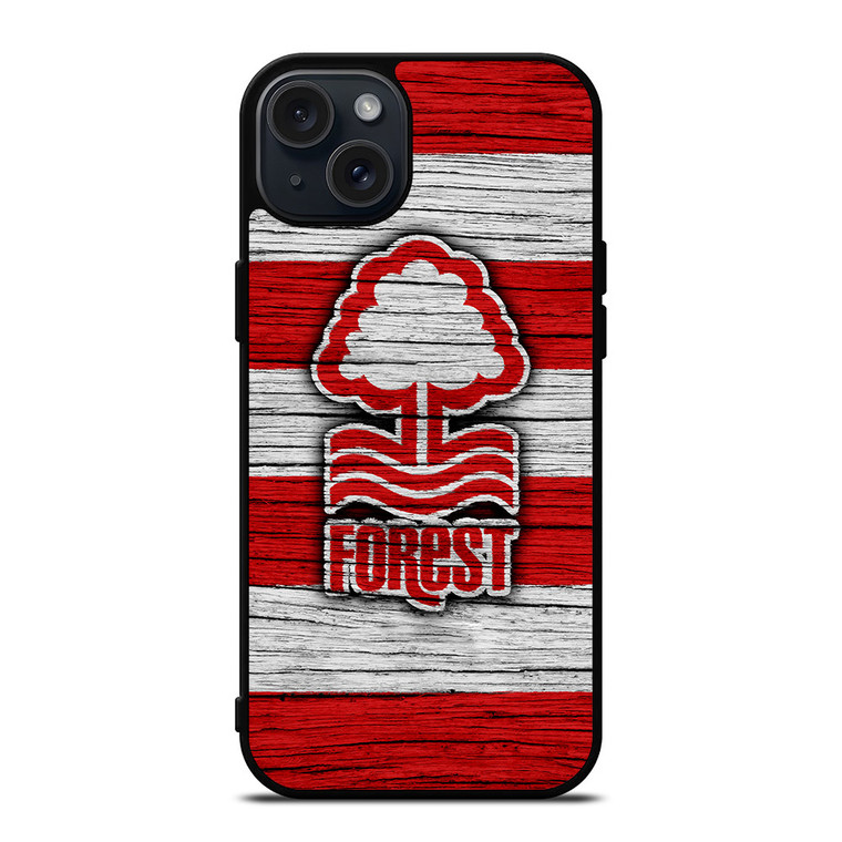 NOTTINGHAM FOREST LOGO WOODEN iPhone 15 Plus Case NOTTINGHAM FOREST LOGO WOODEN iPhone 15 Plus Case