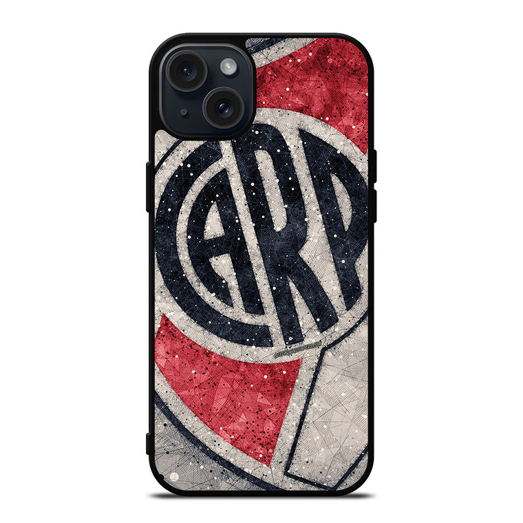 RIVER PLATE FC ART iPhone 15 Plus Case RIVER PLATE FC ART iPhone 15 Plus Case