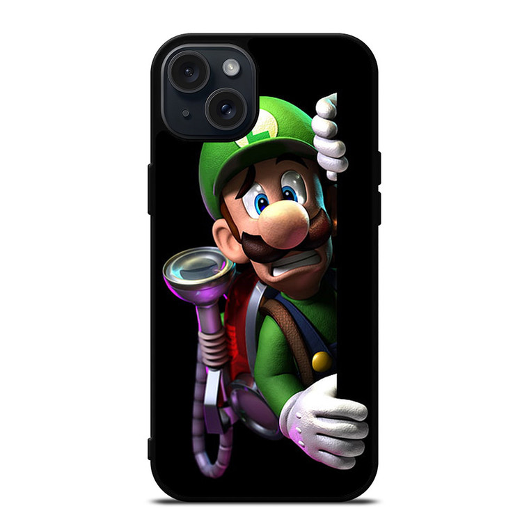 SCARED LUIGI SUPER MARIO BROS iPhone 15 Plus Case