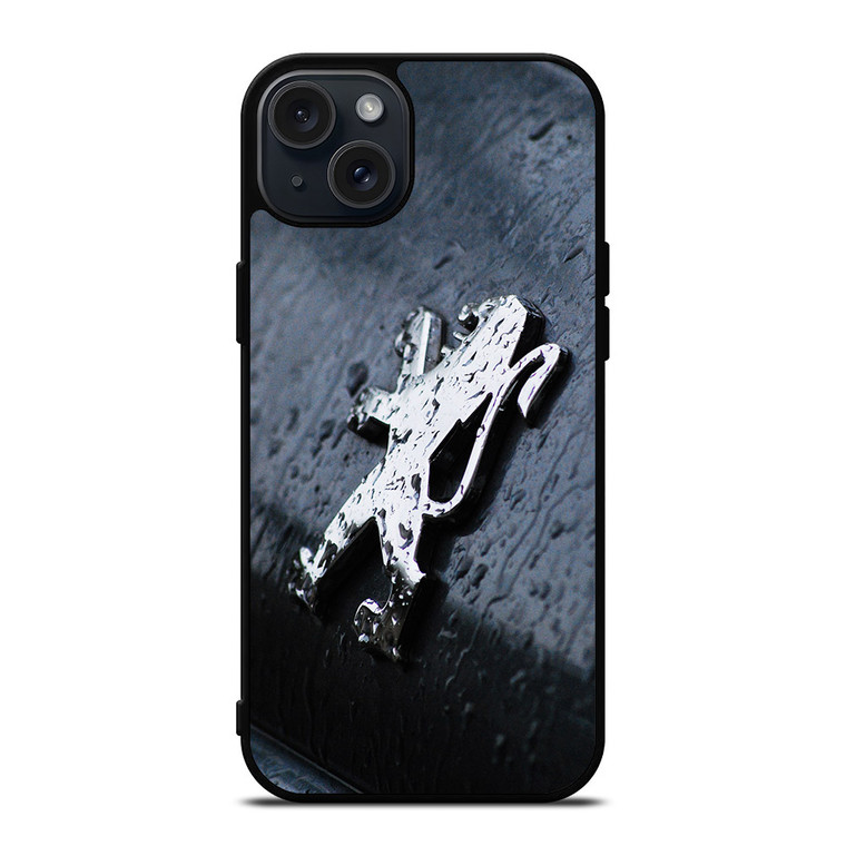 WET PEUGEOT LOGO iPhone 15 Plus Case