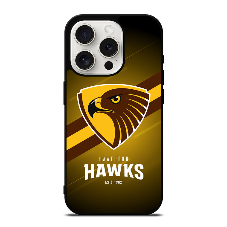 HAWTHORN HAWKS 1902 AFL iPhone 15 Pro Case HAWTHORN HAWKS 1902 AFL iPhone 15 Pro Case