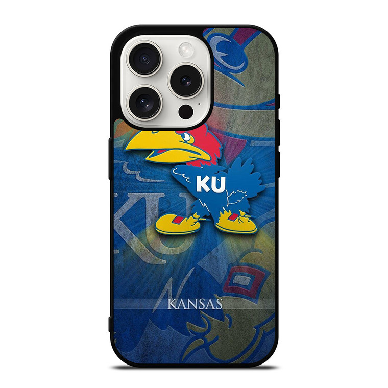 KANSAS JAYHAWKS LOGO iPhone 15 Pro Case